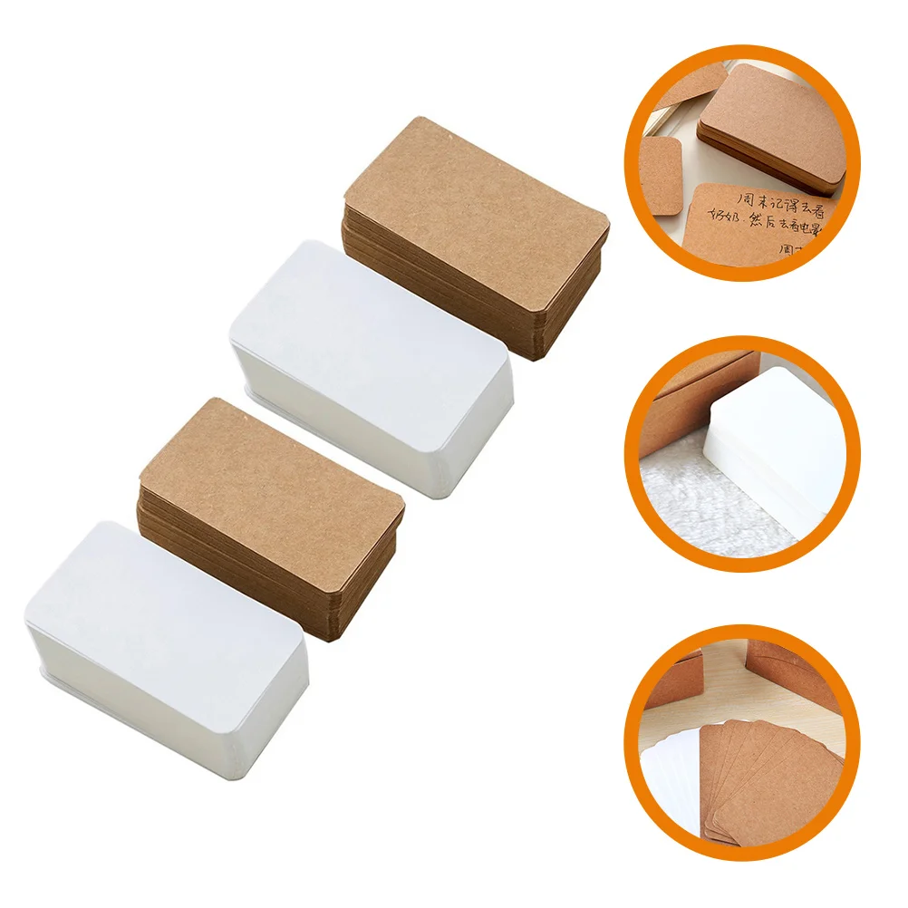 4 Packs Doodle Card Message Index Cards Convenient Graffiti Portable Word Note Blank