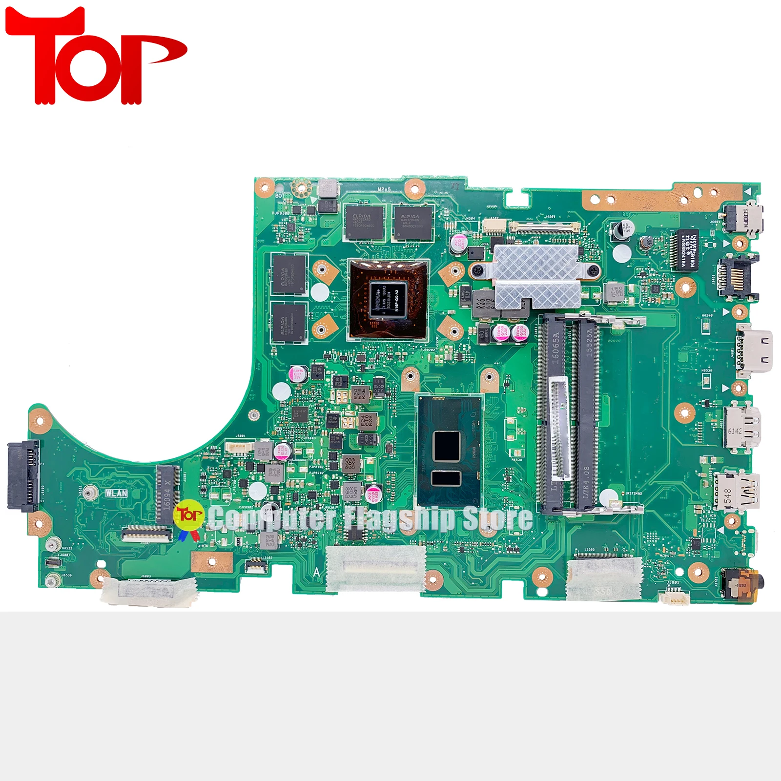 Imagem -03 - Placa-mãe do Portátil para Asus X756uxm X756uj X756uv X756uxk X756uw X756ua X756uak X756uam K756u i3 i5 i7 Mainboard