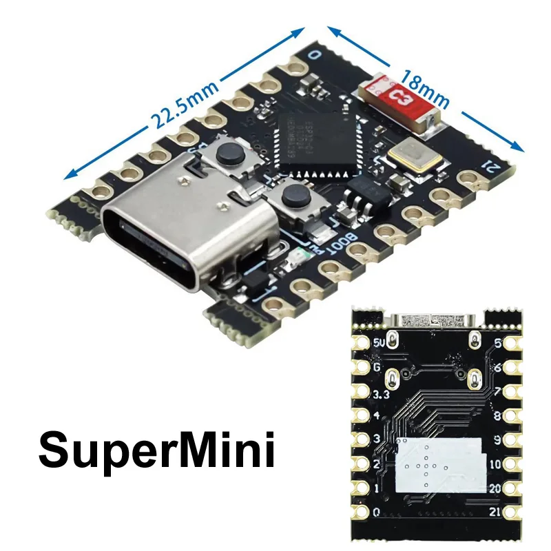 For ESP32-S3 Supermini Pro MINI Development Board WiFi Bluetooth 5.0 Ultra-Small  S3  FH4R2 Module For Arduino Micropython
