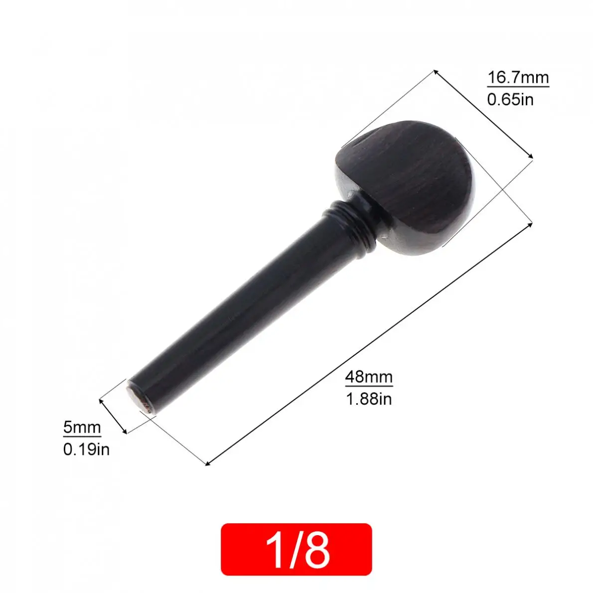 أوتاد ضبط الكمان من خشب الأبنوس من النوع العادي 1/8 و1/4 و1/2 و3/4 وحجم 4/4