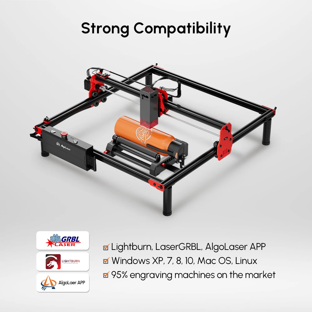 Algolaser Universal Raisers  for All Algolaser Series Machine Alpla Delta DIY KIT Leg 105mm Height Easy Installation stable Feet