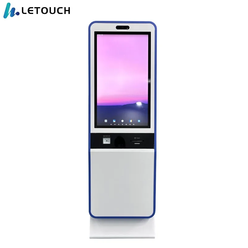 32-inch AI Digital Human Customization Self-Service Terminal with Government Service & HD Touchscreen Printing