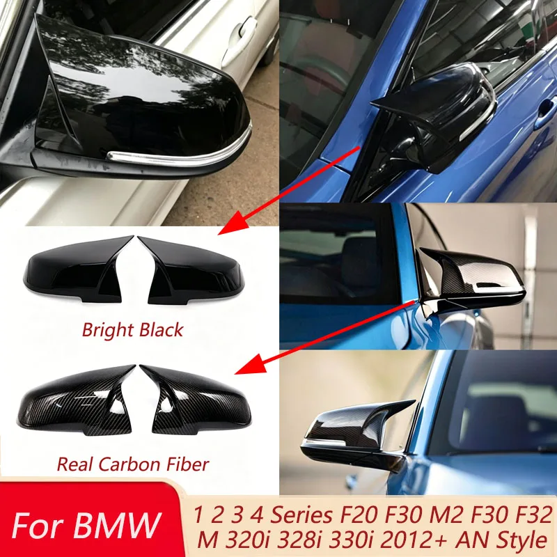 For BMW 1 2 3 4 Series F20 F30 M2 F30 F32 M 320i 328i 330i 2012+ AN Style Car Rearview Side Mirror Cover Caps Auto Accessories