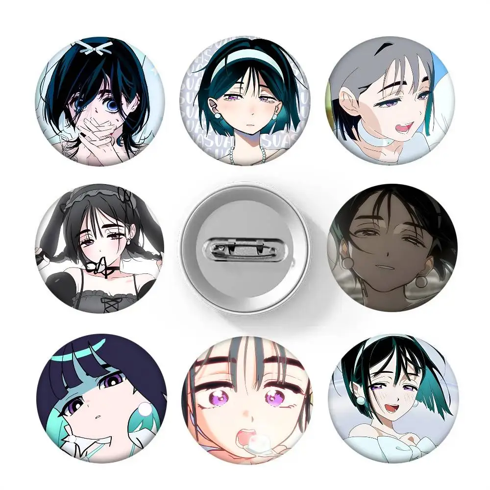 Anime ALIEN STAGE Sua Round Badge Lapel Pin Backpack Clothing Jewelry Accessories Gift Brooch