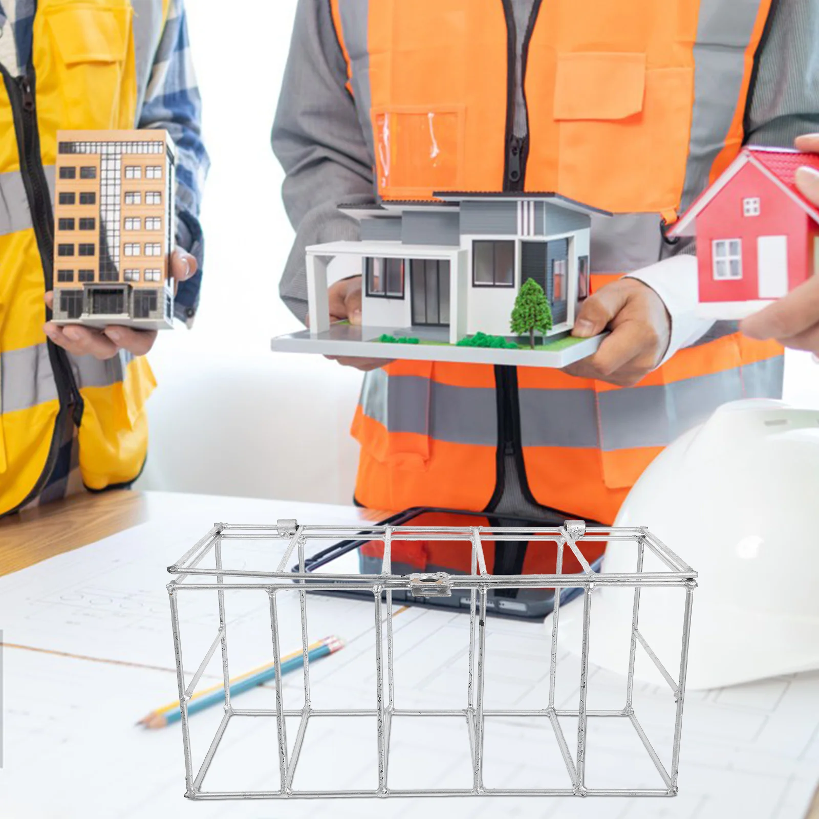 

Iron Wire Basket Concrete Test Block Maintenance Holder Stackable Soaking Curing Cage Storage Organizer Concrete Test Block Case