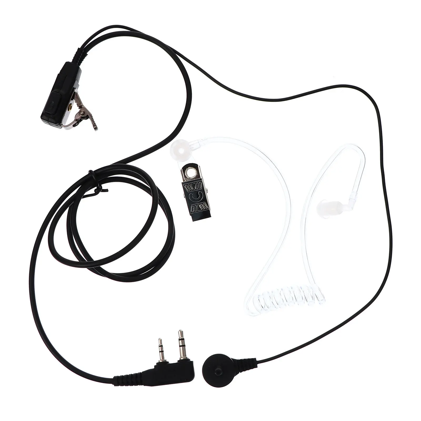 

Covert Acoustic Tube Walkie Headset Mic for K-Type Radios Lightweight Noise Reducing Intercom Earpiece Comfortable Clear