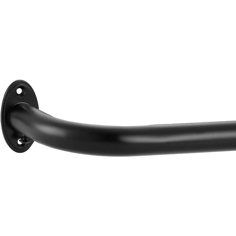 

Room Darking Curtain Rod, 28-148 Inch Adjustable Window Curtain Rods Wrap Around 1inch Diameter Single Splicing Curtain Rod