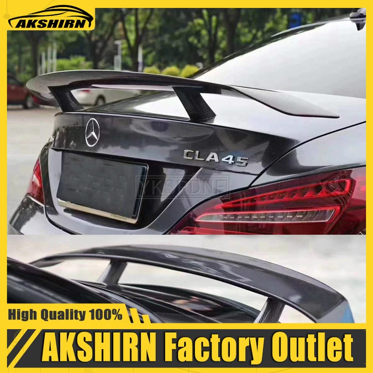 CLA45 AMG GT Style Carbon Fiber Rear Trunk Wing Spoiler fit for Mercedes-Benz CLA W117 2013 2014 2015 2016 2017 2018