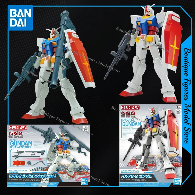 Bandai – figurines originales EG GUNDAM GUNPLA WING RX-78-2 RX-93 VGUNDAM STRIKE ROUGE, modèle d'assemblage, jouets pour enfants