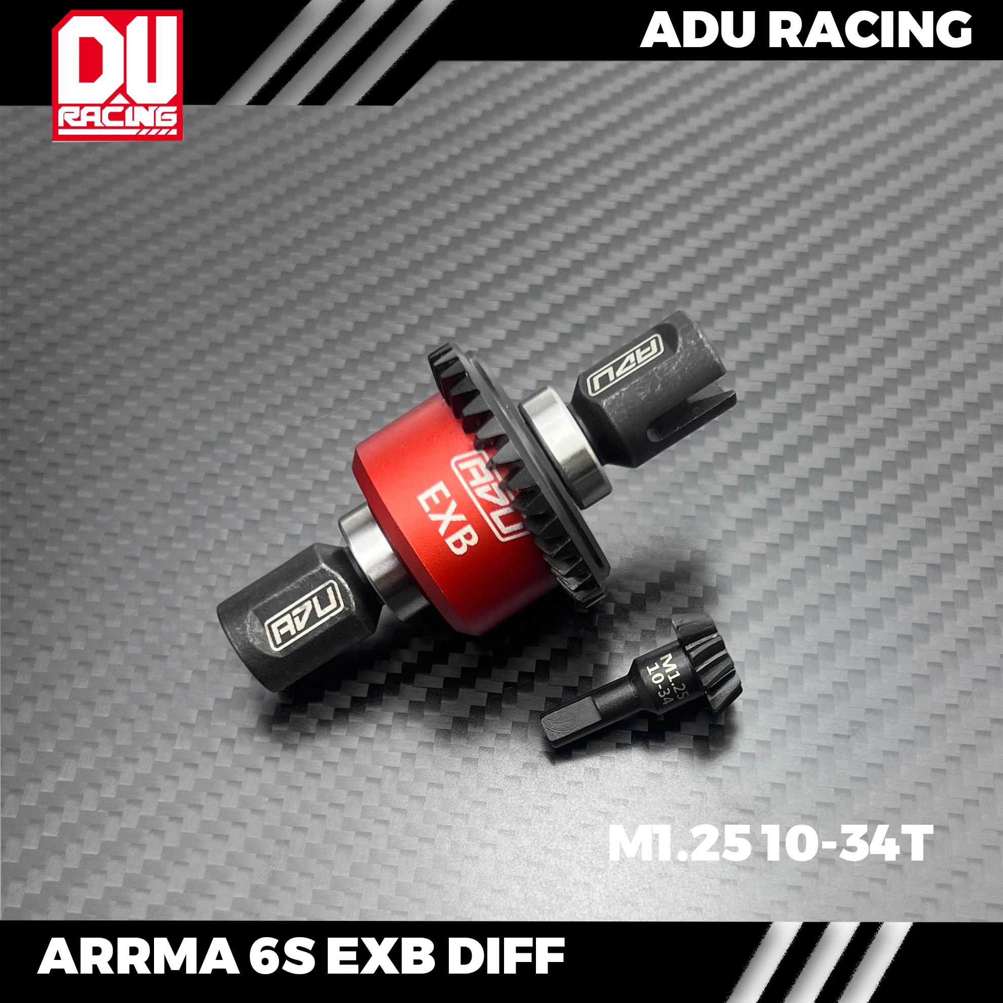 

ADU RACING M1.25 34-10t diff assembly for ARRMA 29MM DIFF OR EXB and V6 all use ADU parts