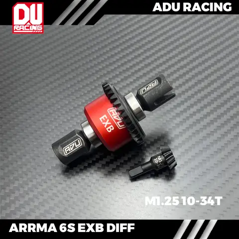 ARRMA 29MM DIFF 또는 EXB 및 V6용 ADU RACING M1.25 34-10t 차동 어셈블리는 모두 ADU 부품을 사용합니다.