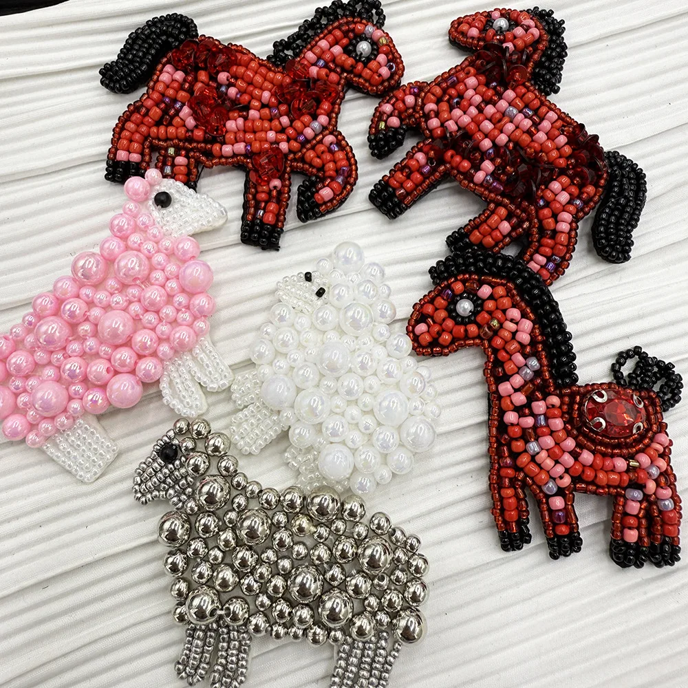 DIY clothing accessories and decorations, including beading, rhinestones, and patches.