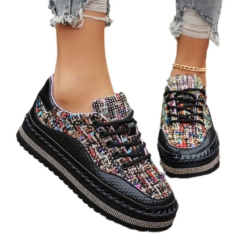 

Women's Summer Breathable Casual Shoes Thick Bottom Sports Sneakers Large Size European Goods Polyurethane Upgraded Version