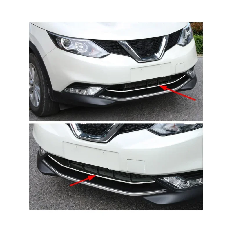 

FOR 2014 2015 2016 NISSAN QASHQAI J11 CHROME FRONT GRILL GRILLE ACCENT COVER LOWER MESH TRIM MOLDING STYLING BEZEL GARNISH 2017