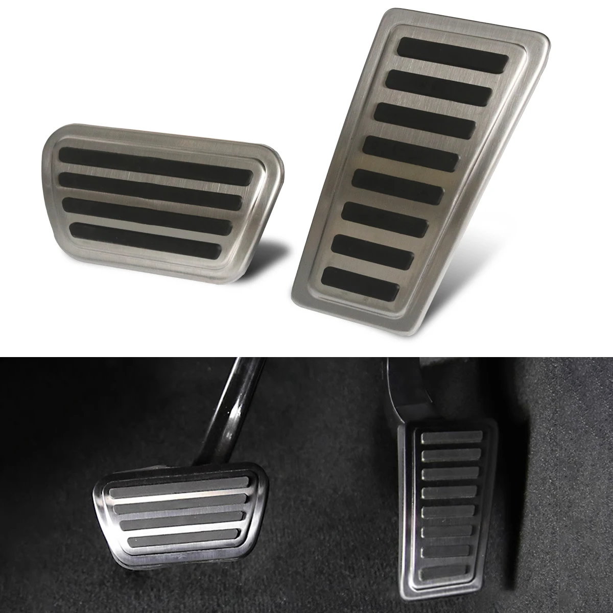 

Foot Brake Pedal, Stainless Steel Cover for Automotive FOR for Ram 1500 2019 2020 2021 2023 Accessories