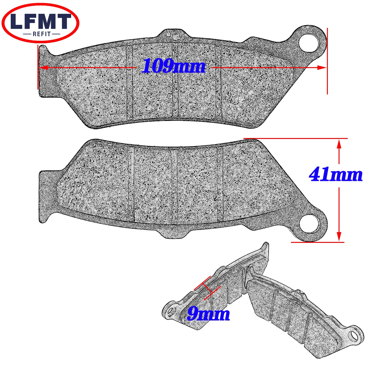 Motorcycle Front Rear Brake Pads for Honda CB500 NX650 Dominator 97-03 NX 500 Dominator 97-99 FX 650 Vigor 99-03 SLR 650 97-98