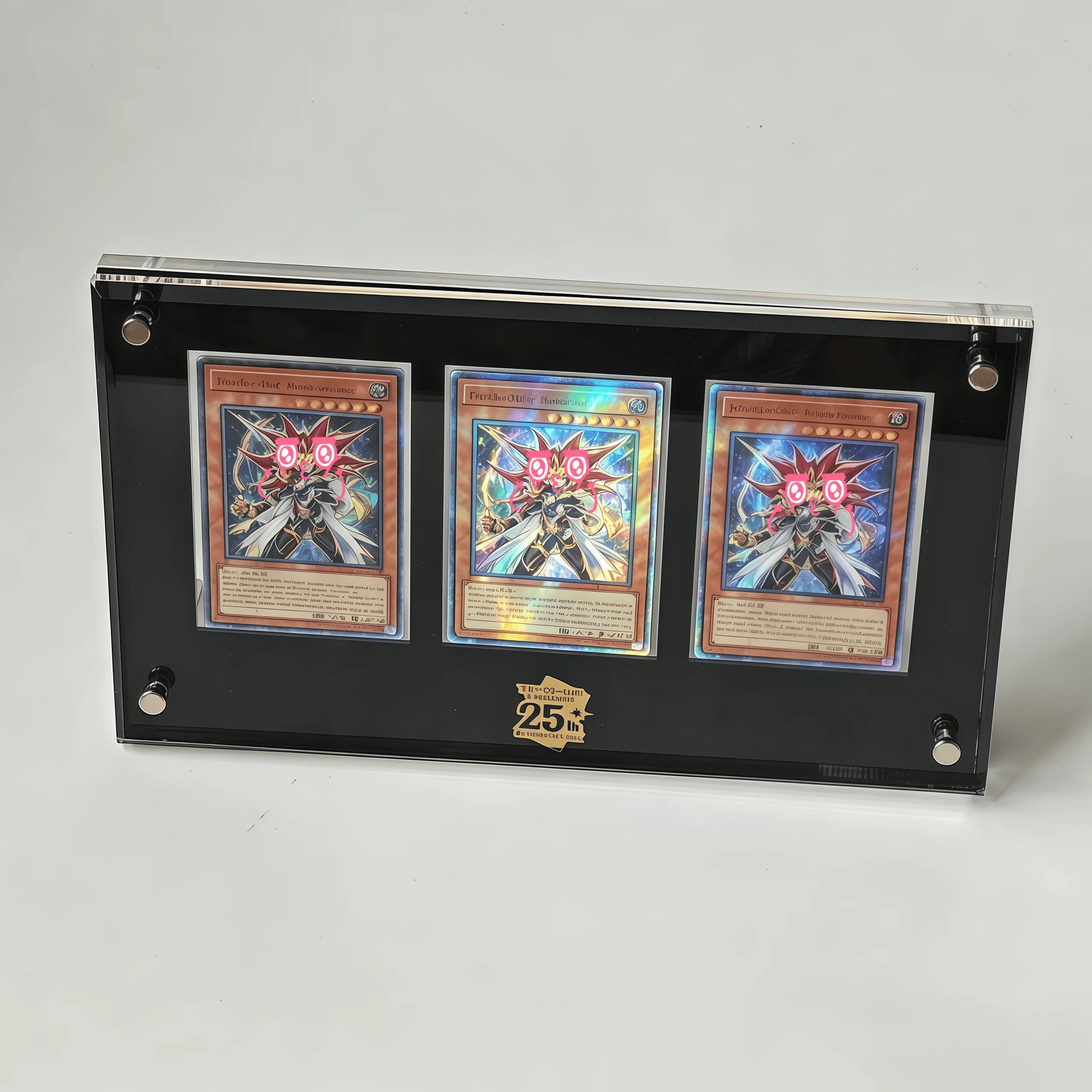 3-Slot Black Card Brick Display Stand Yu-Gi-Oh 25th Anniversary