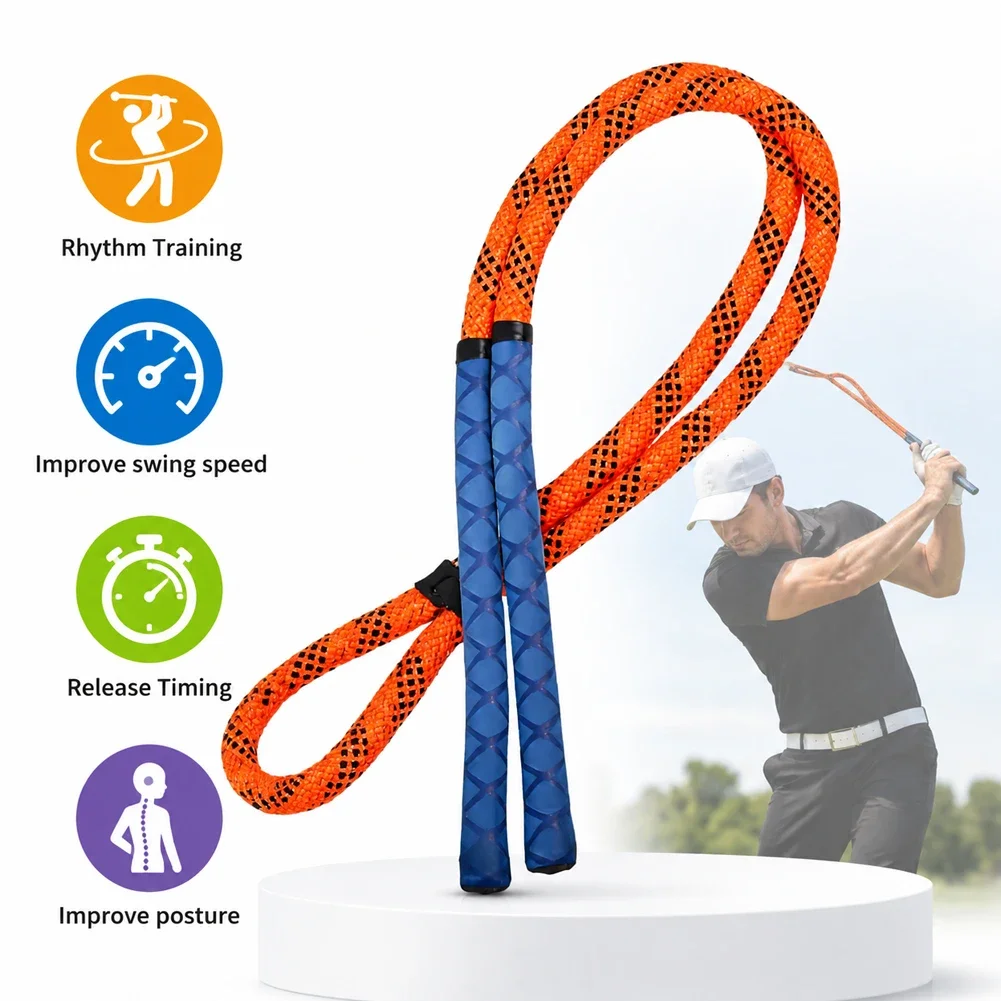 Golf Swing Rhythm Improvement Trainer Indoor Training Rope Enhances Flexibility Practice Equipment Golf Swing Aid view 2