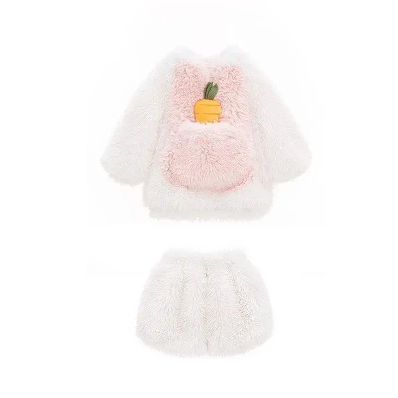 Children\'s Fashion Rabbit Plush Set with Bow Elements Winter New Cute Long Eared Hat Sweater Shorts Leg Set Rabbit Baby