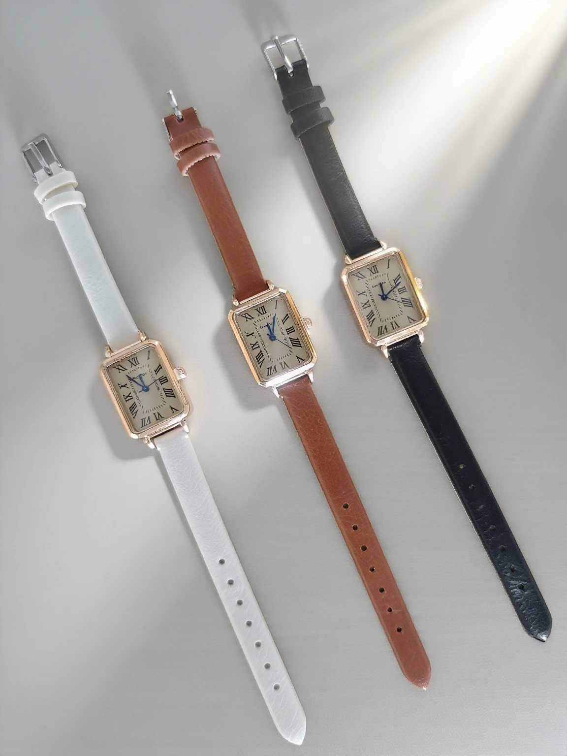 *-* Reloj de cuarzo chapado en oro de lujo para mujer, reloj cuadrado de acero inoxidable para mujer de negocios, reloj de moda, reloj plegable de escala Simple