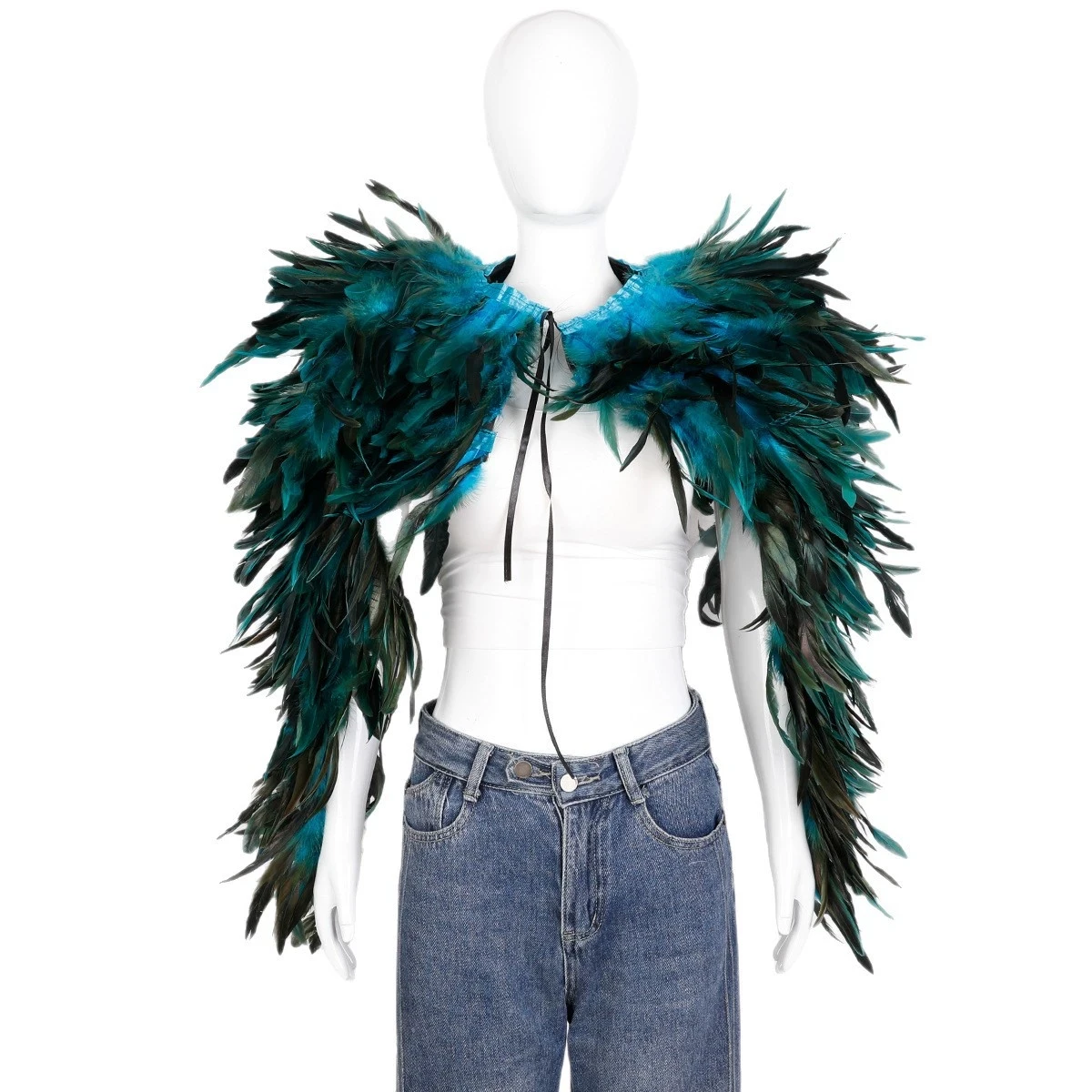 

24 Colors Fancy Ball Stage Accessories of Carnival Feather Shawl Cape Gothic Feather Wings for Women Mens Party Cosplay Costume