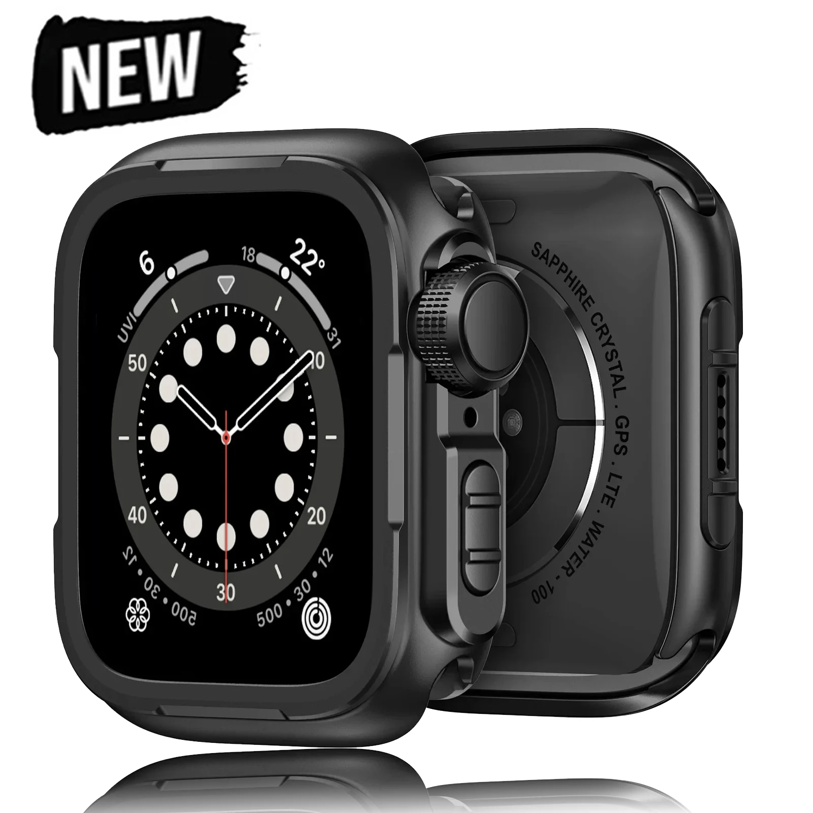 

Металлический чехол для Apple Watch Ultra 3/2 49 мм 46 мм 45 мм, чехол из сплава для Iwatch Series 11 10 9 8 7 6 5 4 SE3 44 мм, защитная пленка для экрана