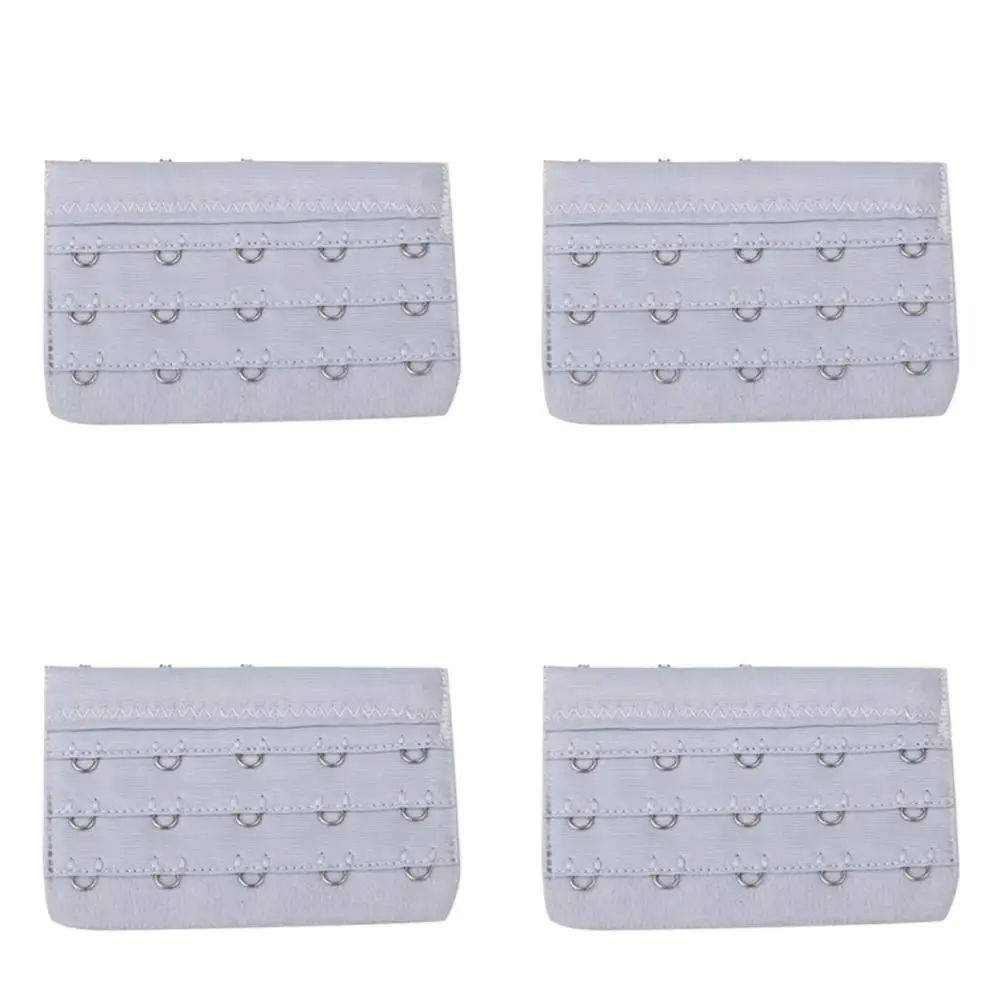 

4 Pcs Extender 5 Hooks 3 Rows Soft Comfort Brassiere Extend Pregnancy Weight Gain Bra Extender 5 Hooks Underwear Accessories