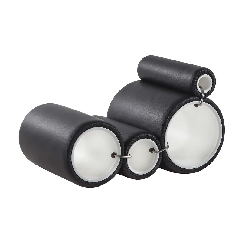 

Modern special-shaped cylindrical tubular leisure villa living room light luxury simple backrest single chair