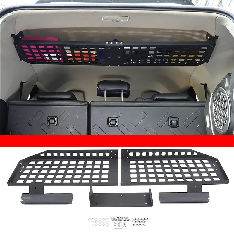 

For 2007-2021 Toyota FJ Cruiser Aluminum Alloy Black Car Tail Box Roof Multi-functional Storage Rack Finishing Rack Auto Parts