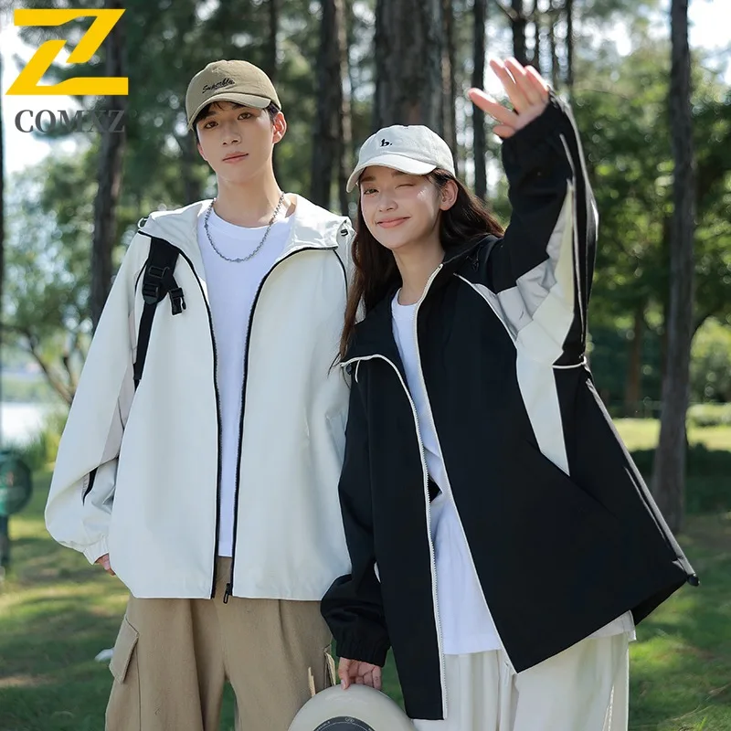 

Мужская весенняя куртка из мягкой оболочки в американском стиле, брендовая функциональная водонепроницаемая куртка Techwear, ветровка с капюшоном для путешествий, кемпинга и кемпинга