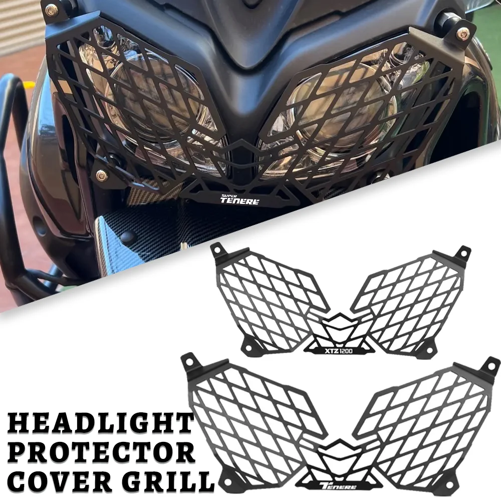 

2024 For YAMAHA XT1200Z Super Tenere XT1200Z XTZ1200 Supertenere1200 2010 - 2023 2022 2021 Headlight Grill Guard Cover Protector