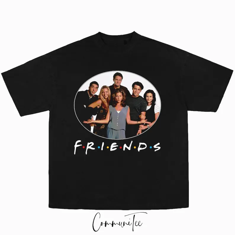 Friends Show Sitcom Comedy Movie Film Rap Tee Big Face Head Vintage 90s 00s Style Graphic Bootleg Hip Hop T-shirt