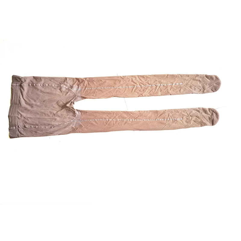 المرأة 12D حجم كبير موضة نمط هندسي حجر الراين جوارب الحرير الجوارب التماس الخط الخلفي الخريف الصلبة لامعة جوارب طويلة #6