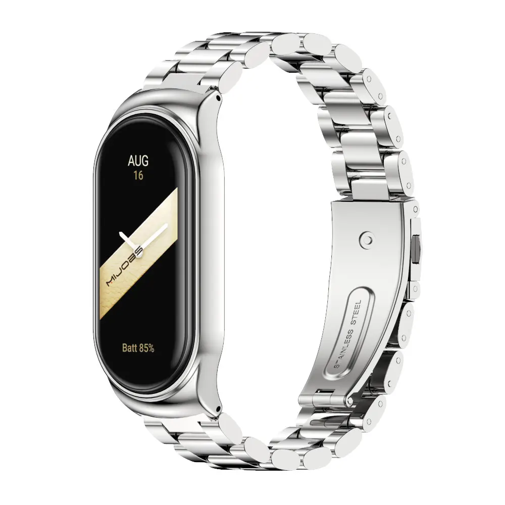 Strap for Mi Band 9 8 7 6 5 4 3 Metal Correa Mi Band 8 Bracelet Opaska Mi Band 7 Wristband Pulseira Miband Watch Bend NFC