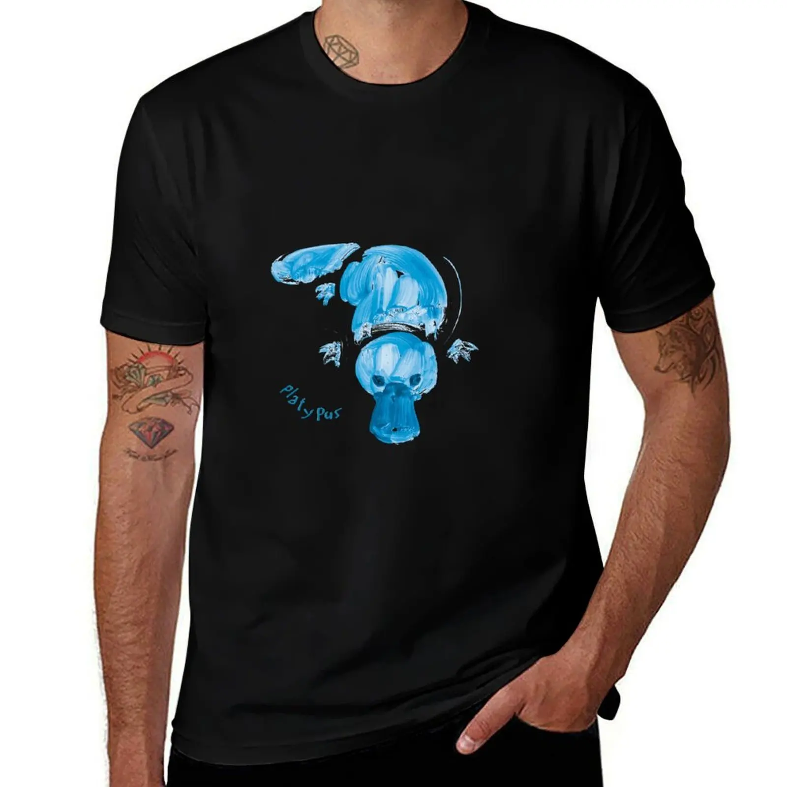 Platypus T-Shirt Big and Tall Crew Neck Tee