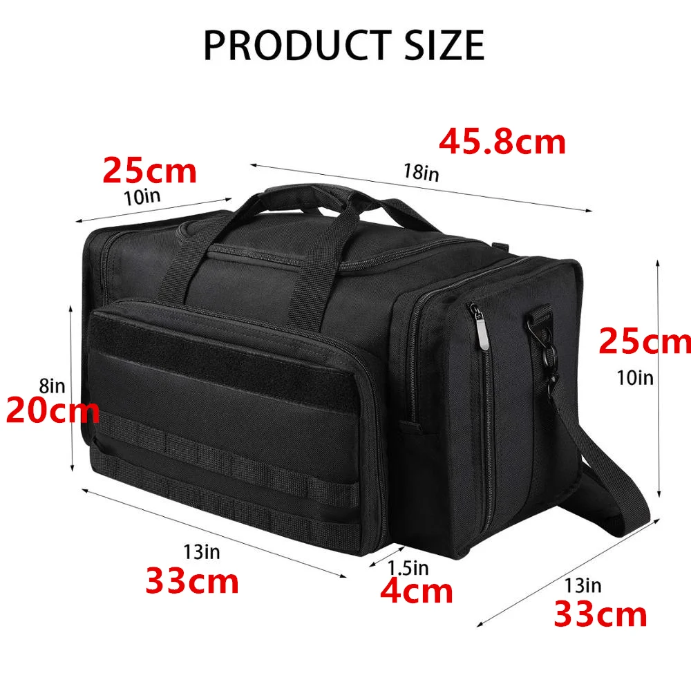 SoarOwl Sports Bag Large Capacity Camping Bag Travel Bag Shoulder Bag Multifunctional Fishing Bag Heavy Industry Metal Zipper