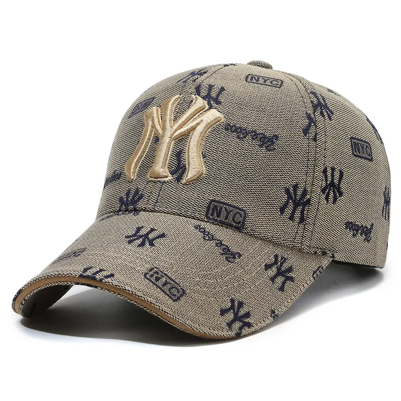 Casquette de Baseball en Coton pour Homme et Femme, Chapeau de Soleil Ajustable, Décontracté, avec Lettres Brodées NYC