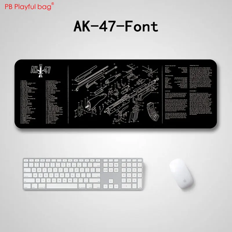 Gun Series Mouse Pad 915x305MM 430x280MM Rubber Cleaning Desk Mat Tactical Player Collection AR15 AK47 870 1911 P229 USP AC133 view 2