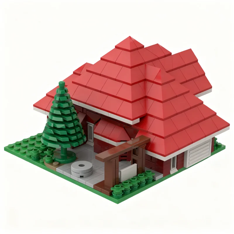 363 stks MOC Landhuis Architectuur Model Bouwstenen Monteren Speelgoed DIY Creatieve Kerstcadeaus Idee Onderwijs Baksteen