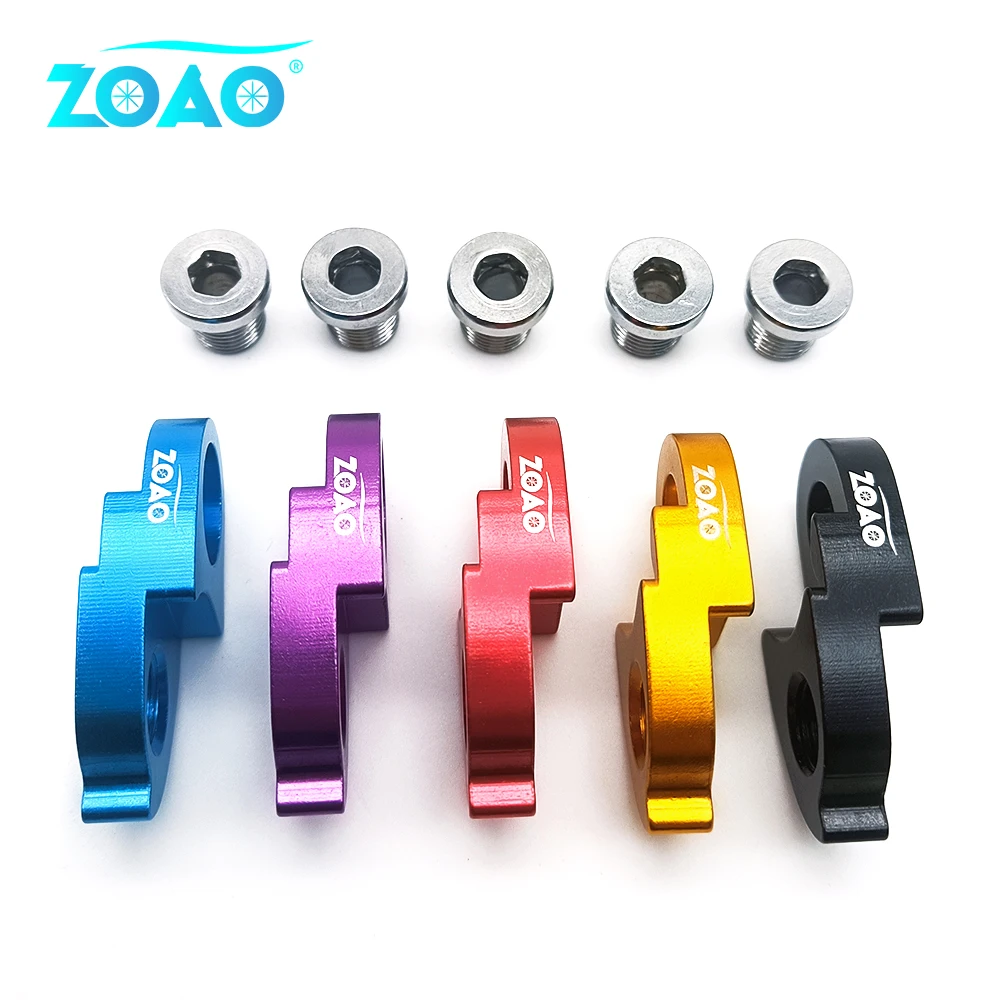 ZOAO Perpanjangan Gantungan Derailleur Belakang Sepeda CNC Aluminium Road Bike MTB Bersepeda Frame Gear Tail Hook Extender