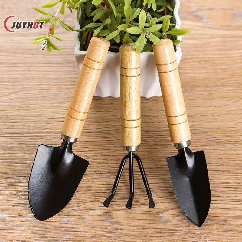 3Pcs/Set Small Plants Garden Tools For Garden Plants Flower Pot Cactus Vegetables Digging Weeding Indoor Mini Garden Tool Set