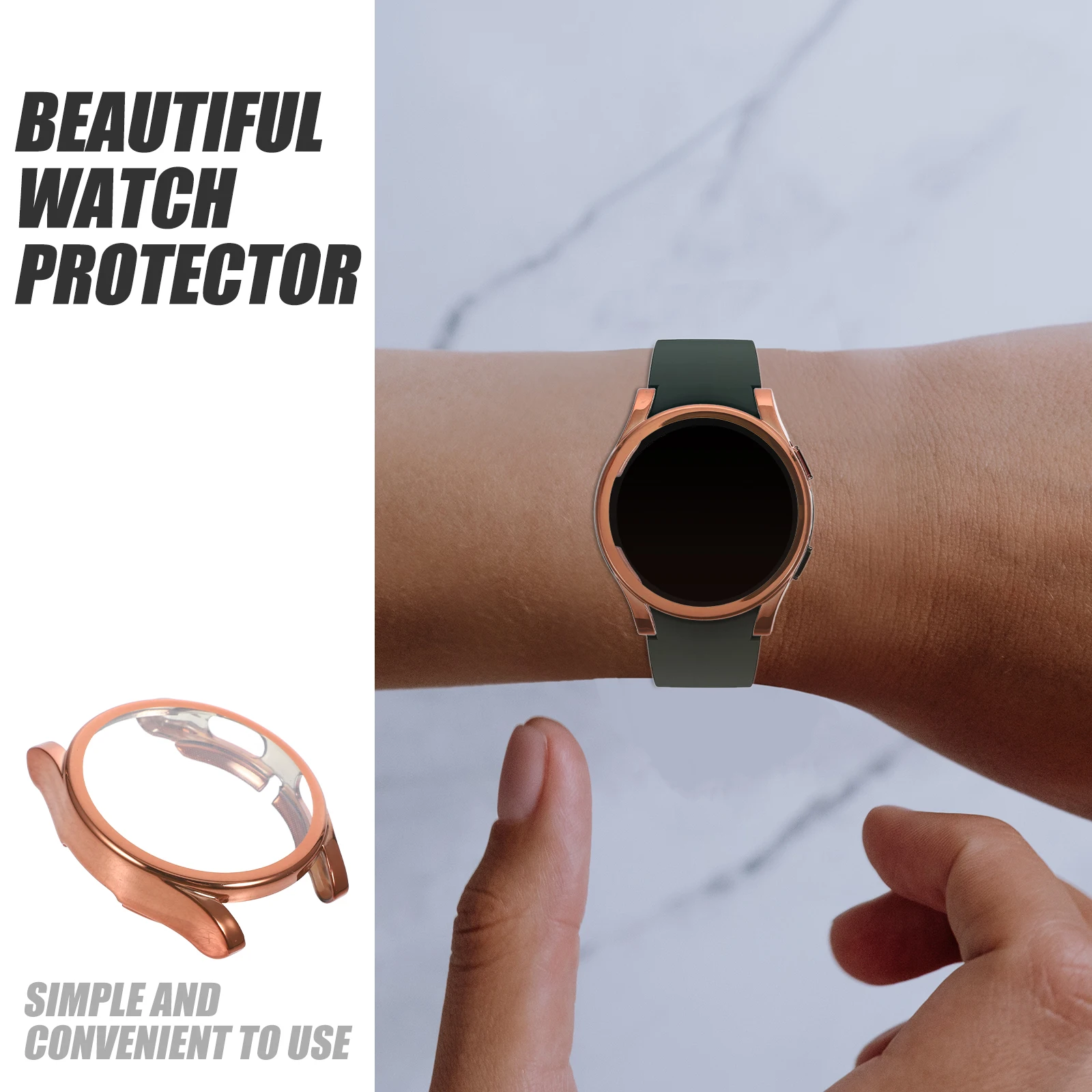 protezione dell'orologio, copertura glitterata per orologio, custodia per orologio, decorazione per smartwatch, custodia glitterata per orologio, guscio per orologio glitterato