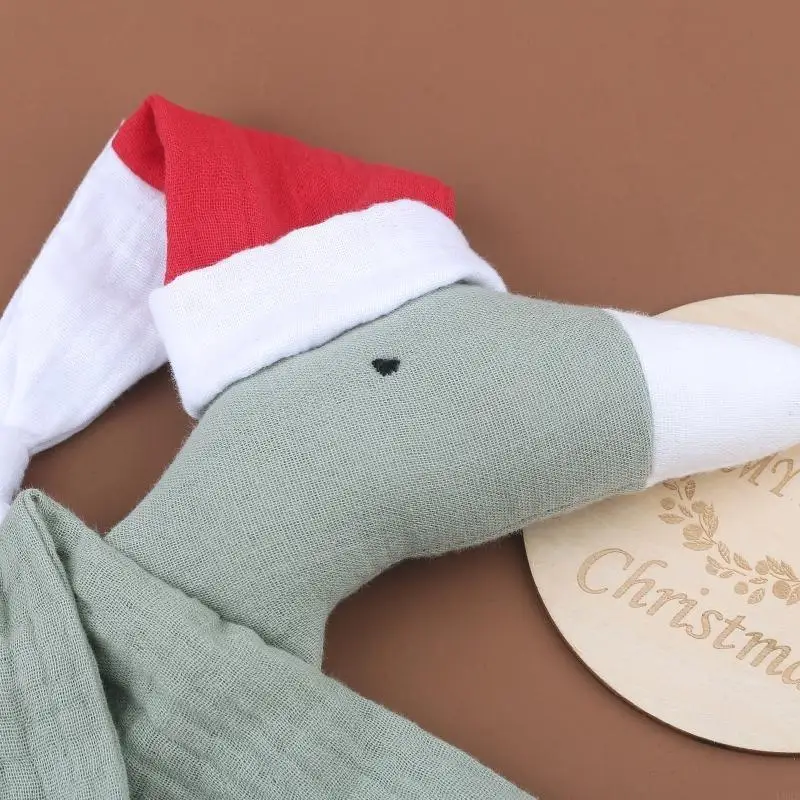 6 قطعة القطن تهدئة استرضاء منشفة مجموعة الطفل هدية الكريسماس مقبض خشبي فرشاة مشط الرضع ل رئيس مدلك هوة كليب L8RB #4