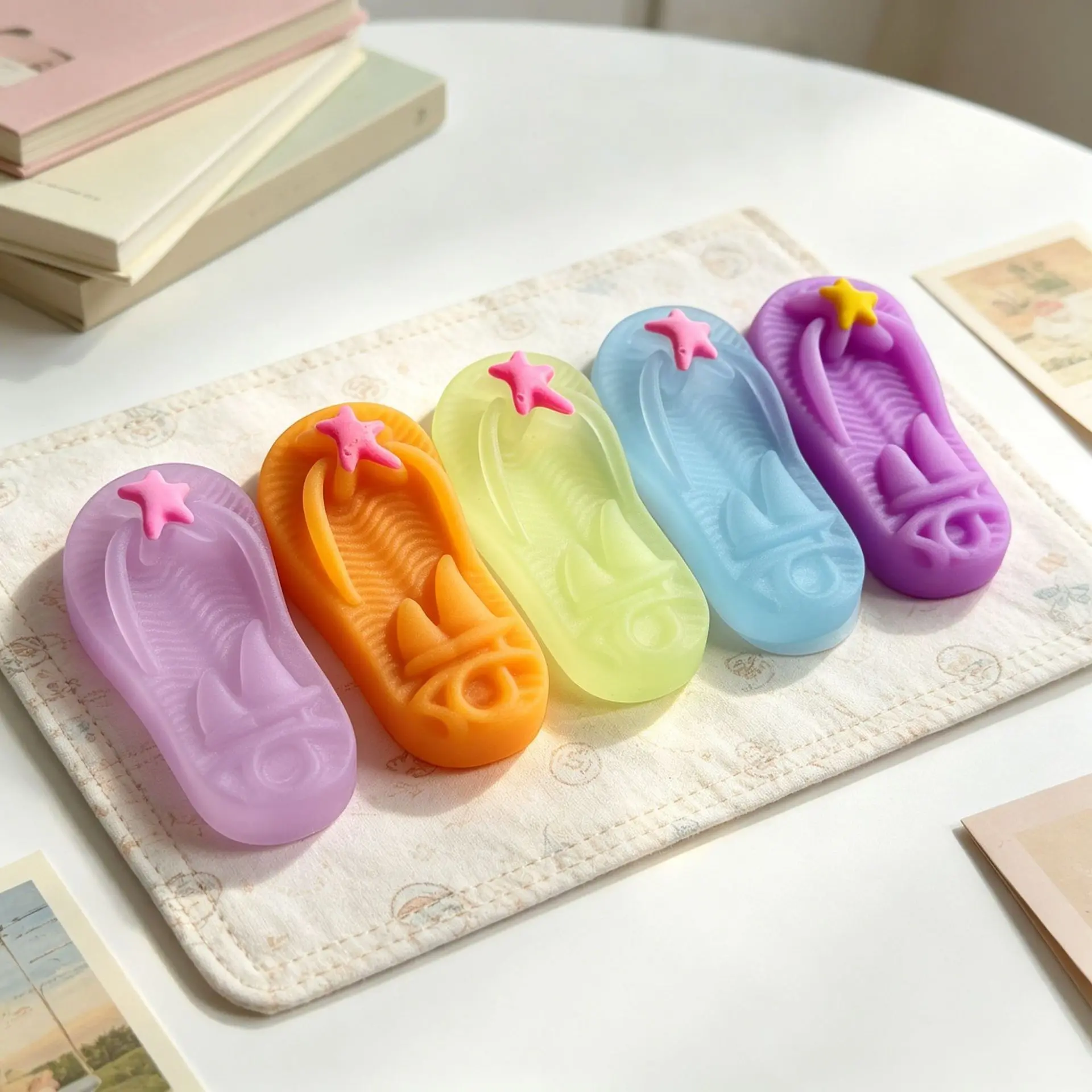 

Beach slippers pinch ocean dumplings decompression vent toy MOCHI decompression toy pinch music