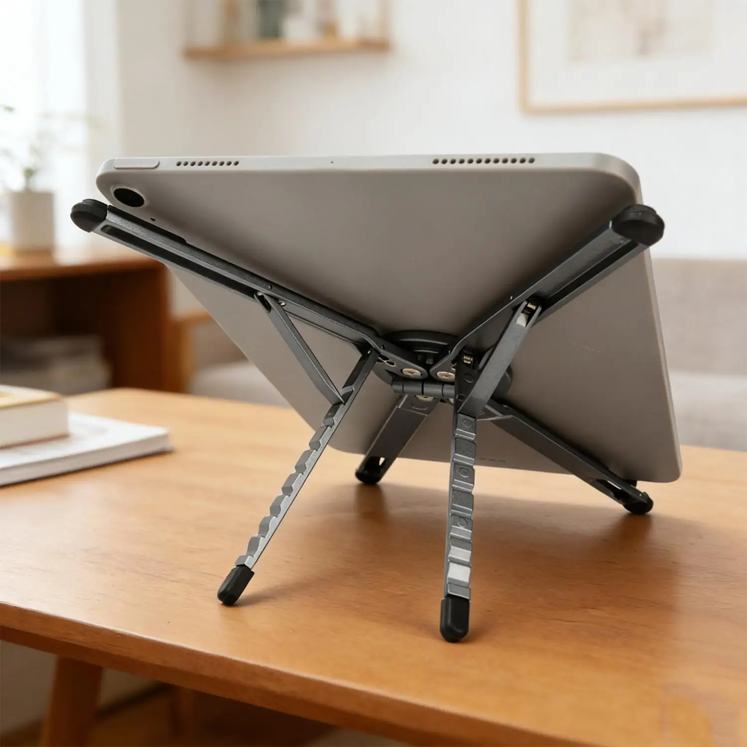 

Multifunction Magnetic Aluminum Alloy Holder For iPad Tablet Mobile Phone Universal Metal Magnet Anti Slip Desktop Bracket