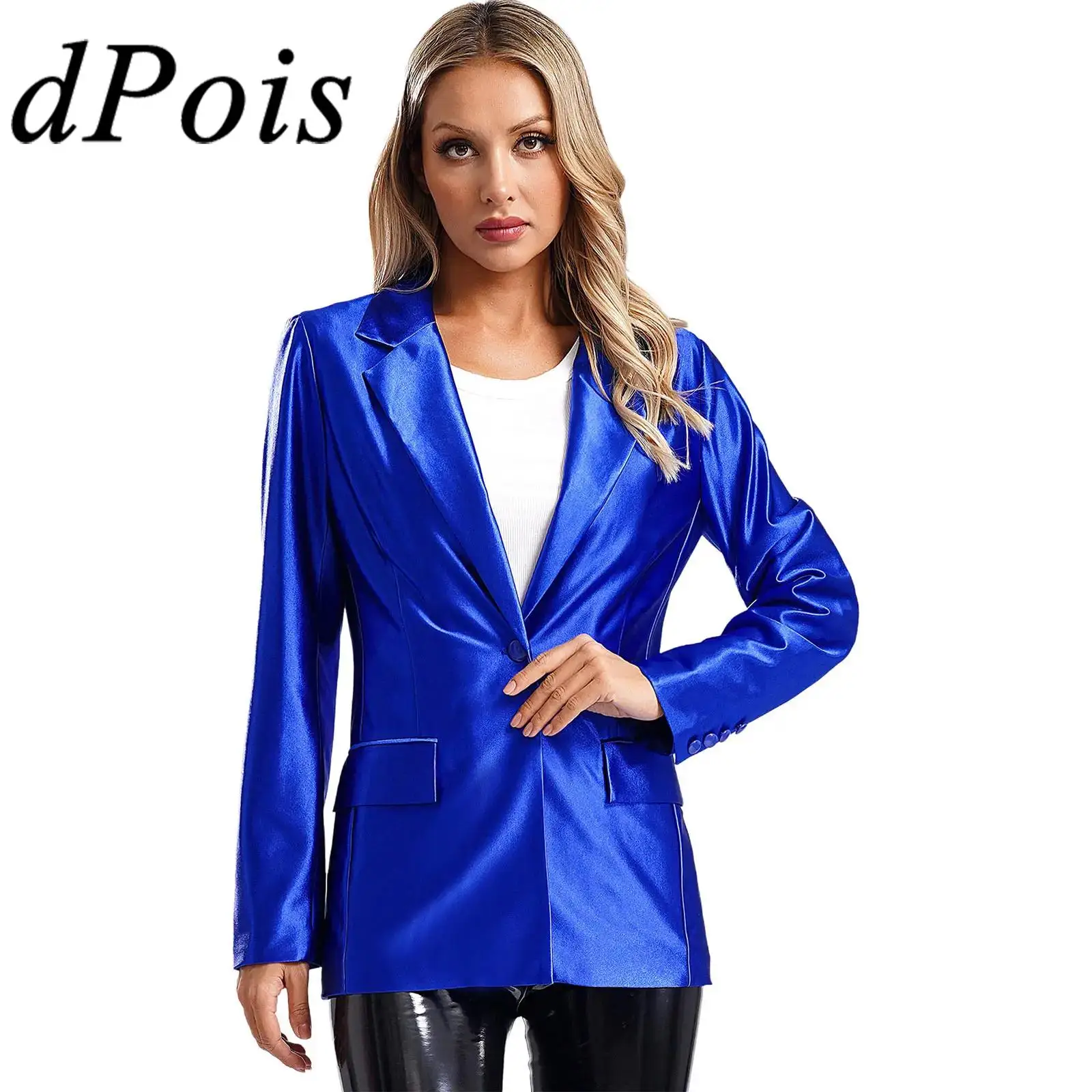 

Blzaer for Women Fashion Coats Formal Jacket Long Sleeve Blazers Coat OL Lady Outerwear for Street Work Office Commuting Clothes