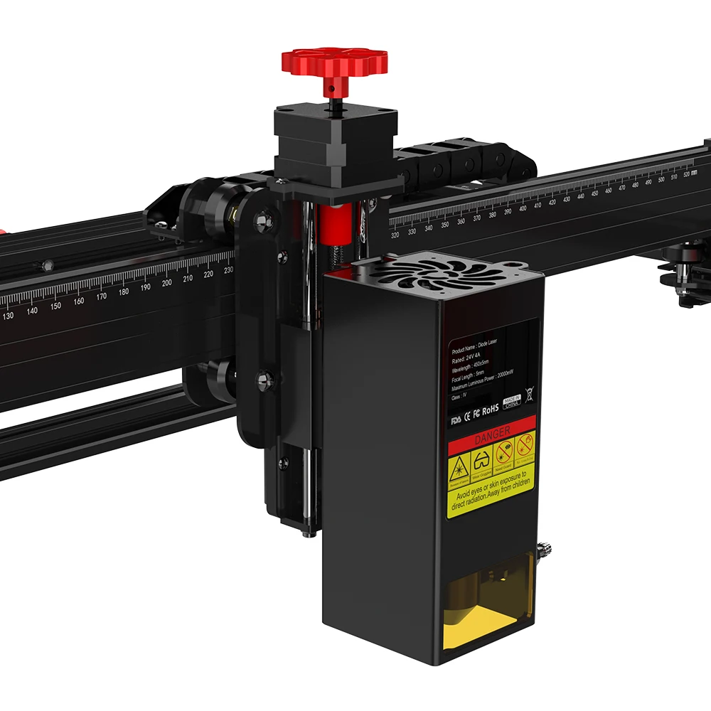 Twotrees TS2-20W Macchina per incisione laser su metallo Supporto Stampa offline 12mm Legno Acrilico Utensili CNC Incisione Dimensioni 410 * 410mm