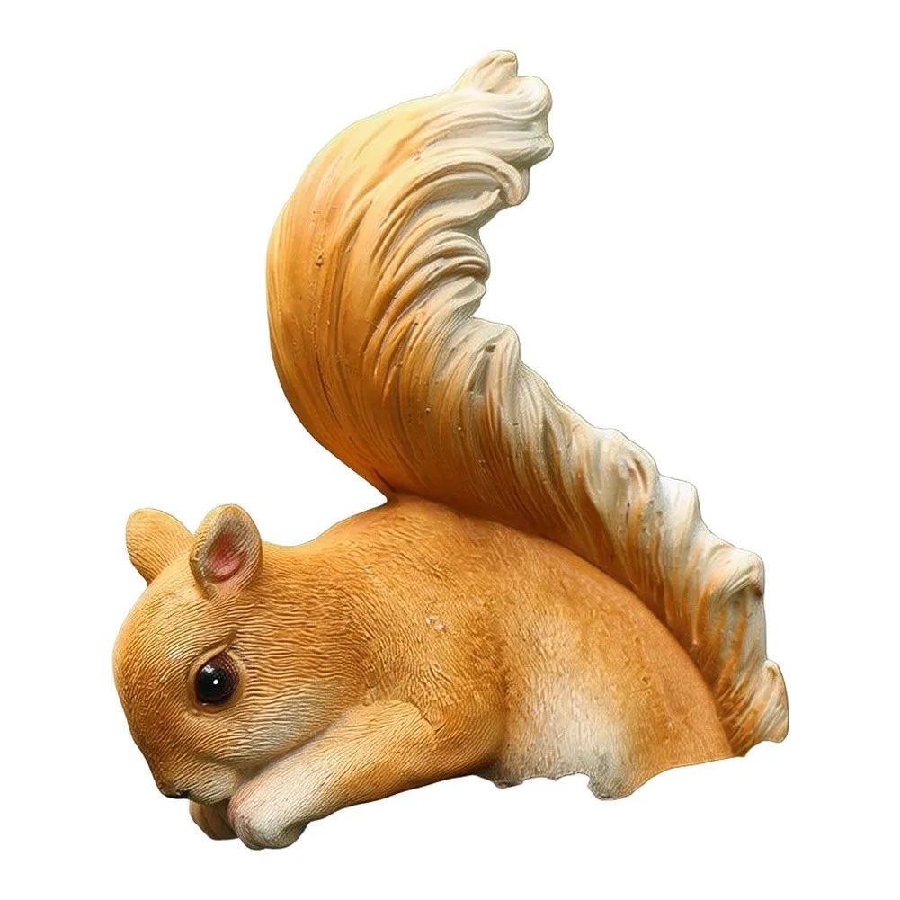Nature Lovers Outdoor Decor Color Orange Garden Decoration Adorable Animal Unique for versatile Placement for whimsical Touch