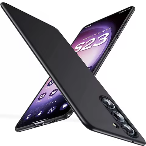 Ultra Thin Solid Color Matte Case For Samsung Galaxy S25 S24 S23 FE S22 S21 Plus S20 Note 20 Ultra Slim Hard PC Back Cover Coque