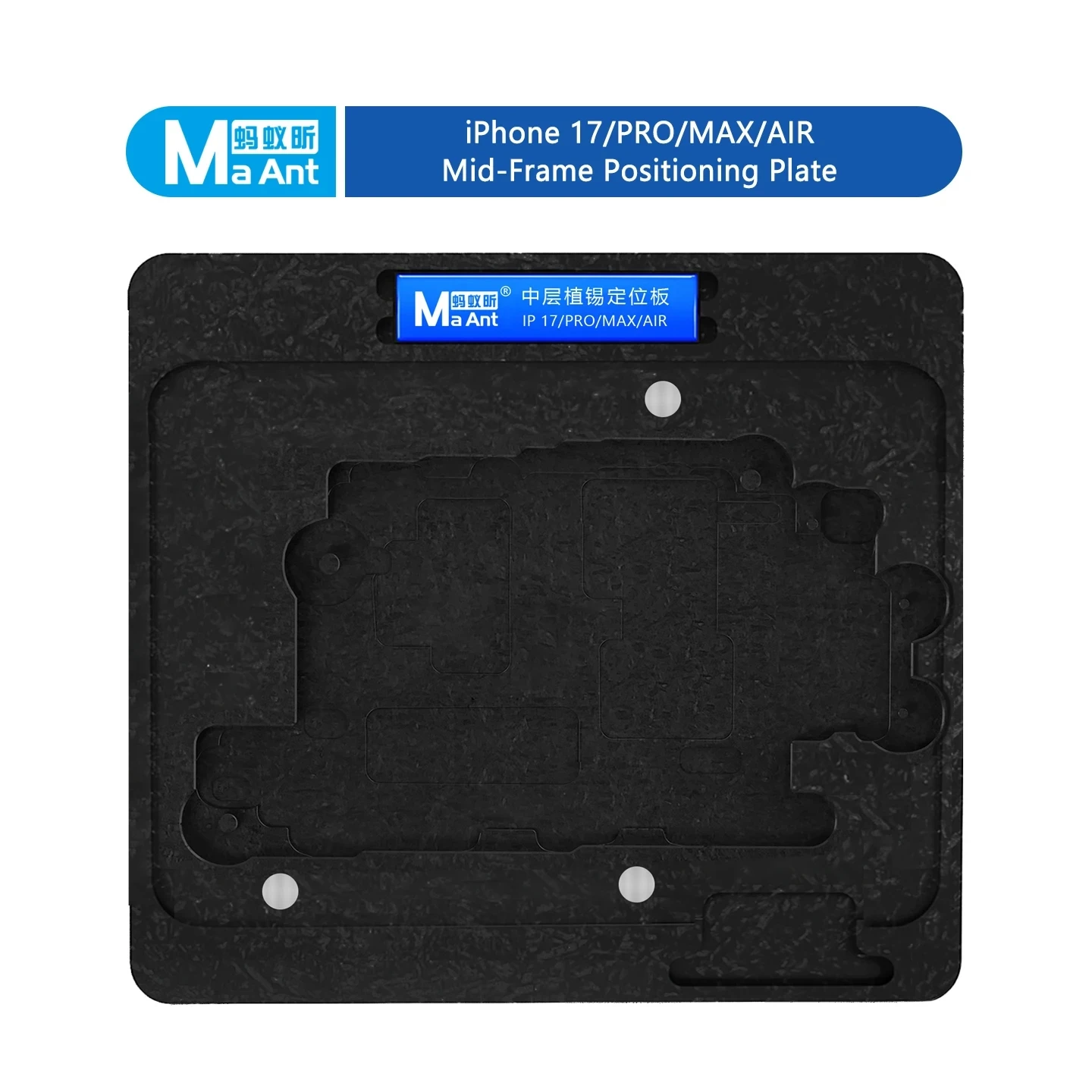 MaAnt Motherboard For iPhone X-17 Pro Max, Middle Layer, Magnetic BGA Reballing Platform, A8-A18 CPU Tin Template, Soldering Fix